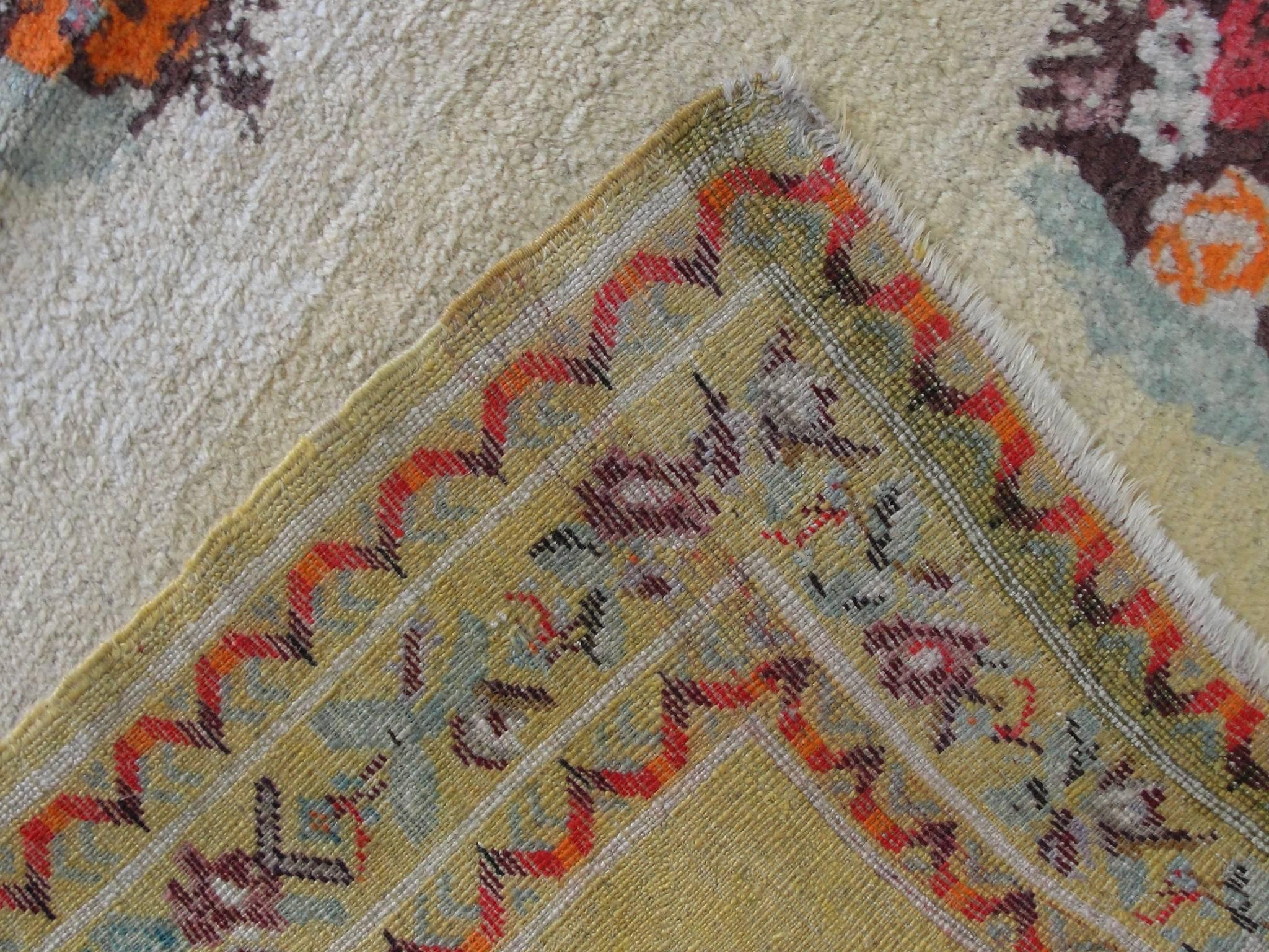 Turkish  Antique Central Anatolia Oushak Rug For Sale