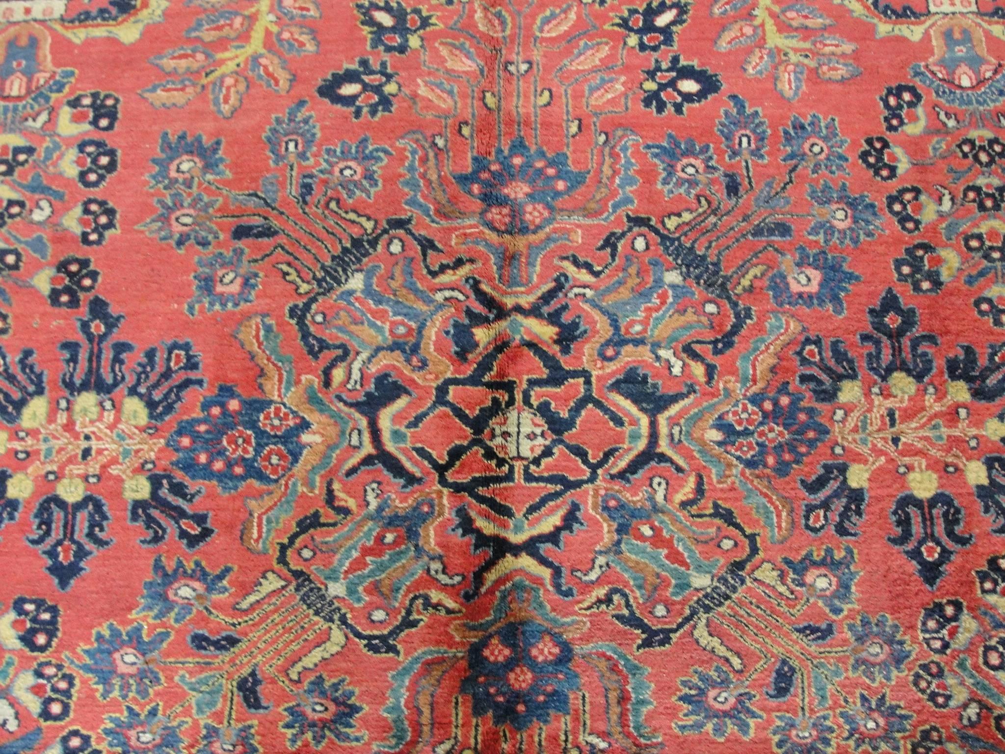Wool Incredible Antique Mohajeran Sarouk