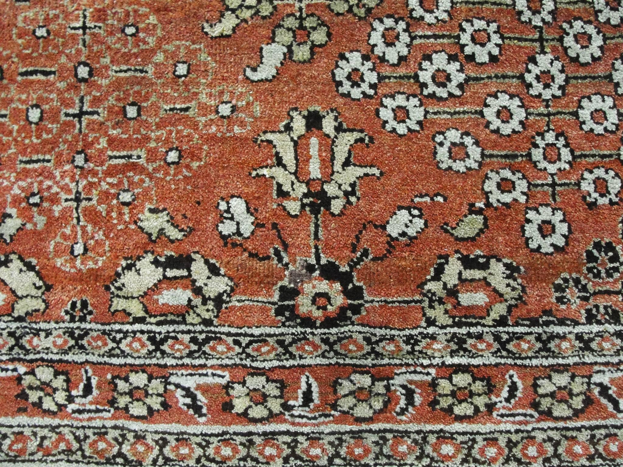 Hand-Woven Antique Persian Sultanabad Carpet, 8' x 9'6