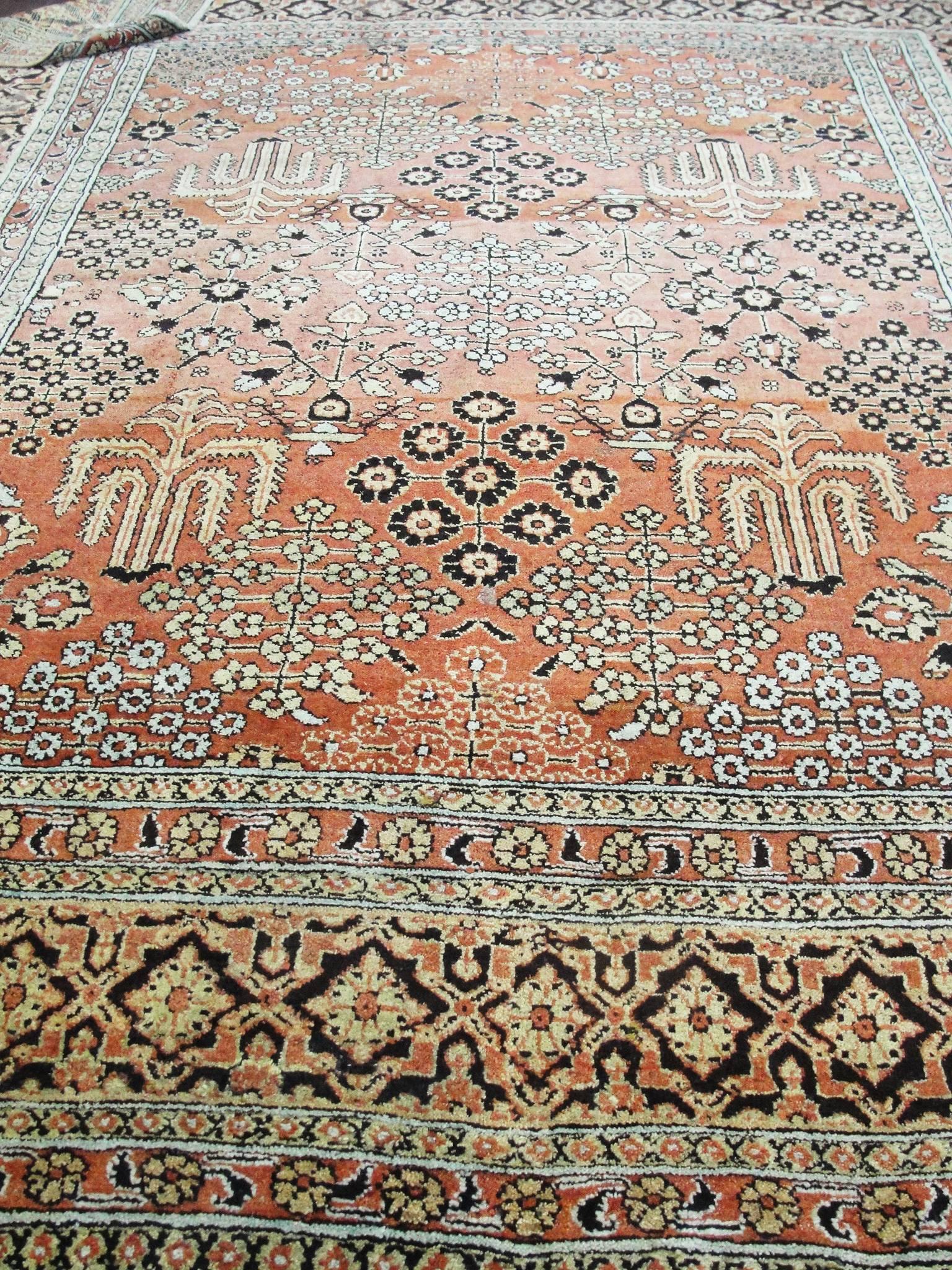 Antique Persian Sultanabad Carpet, 8' x 9'6