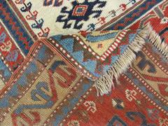 Antique Caucasian Kazak Prayer Rug, 3'1" x 5'1"