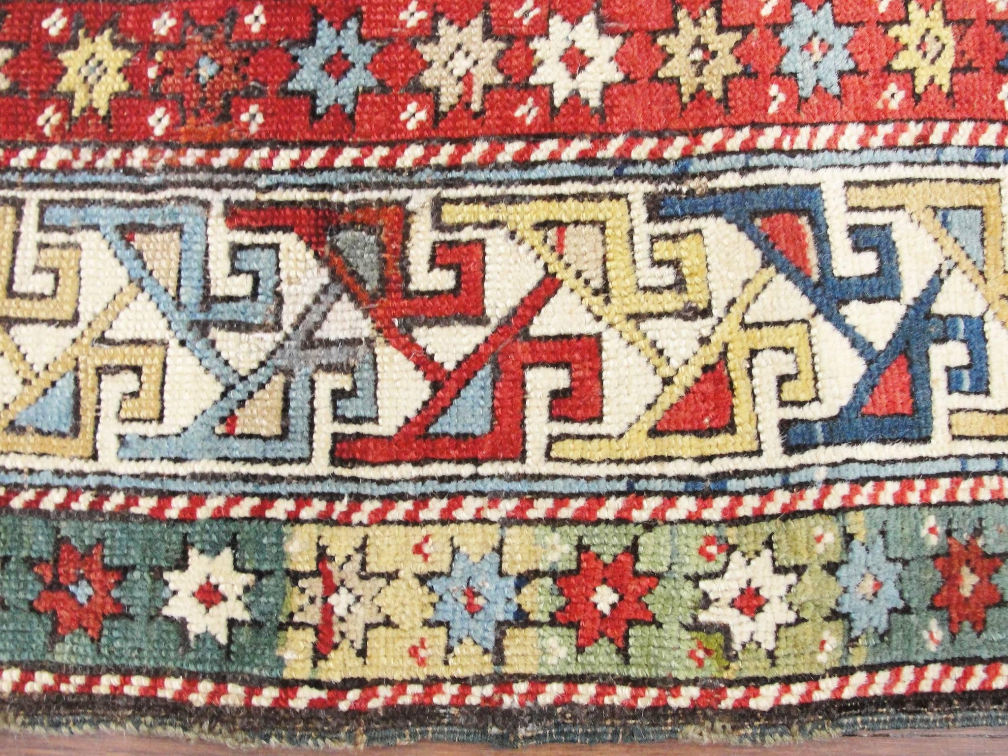 Kazak  Antique Kuba/Shirvan/Caucasian Rug, 3'8