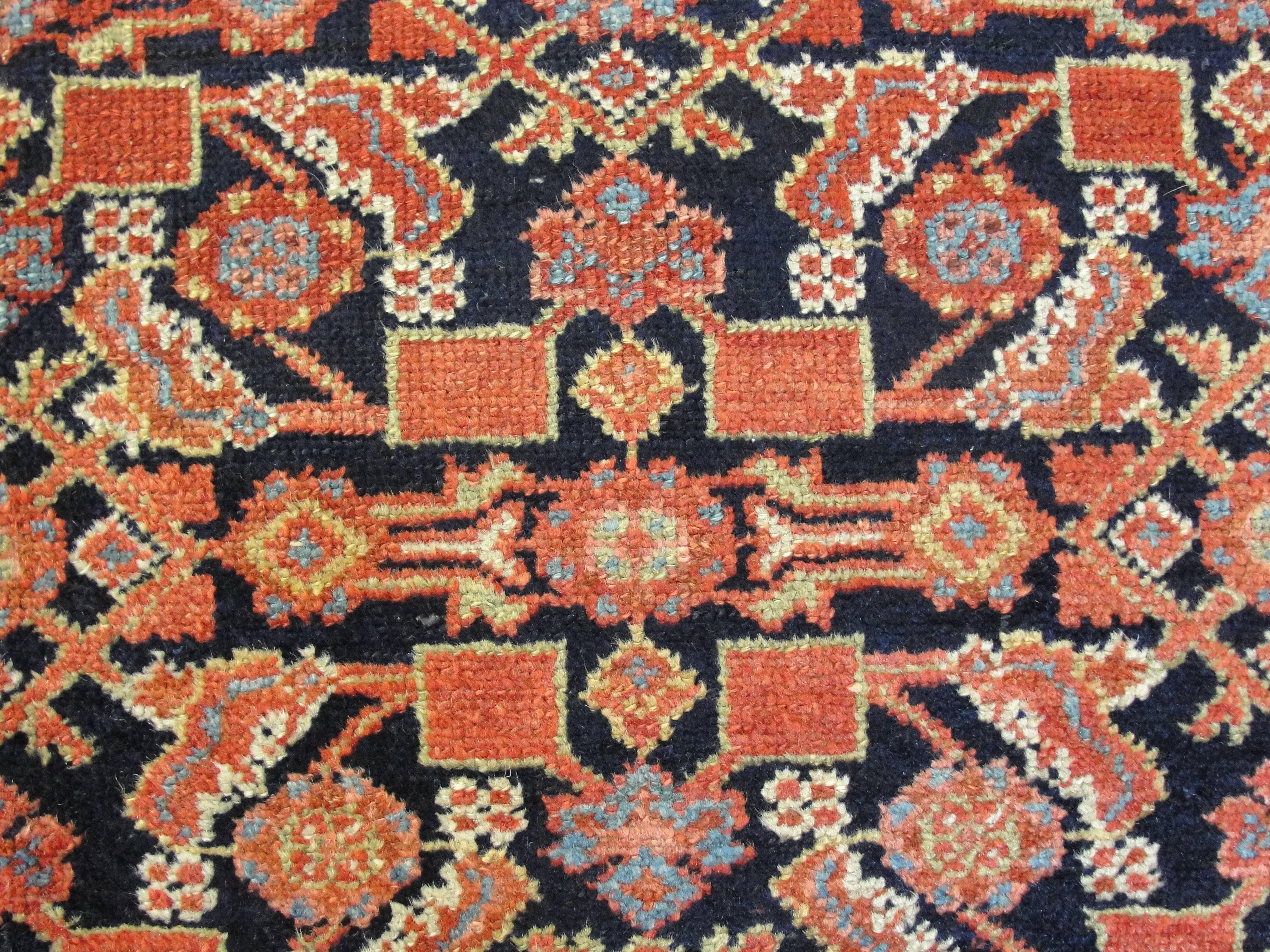 Antiker persischer Baktiari-Teppich, Laufsteg/Galley, Größe 5' x 10'8