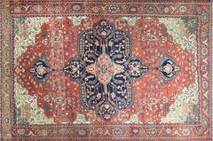 Antique Persian Feraghan Sarouk Carpet, 7' x 10'6"