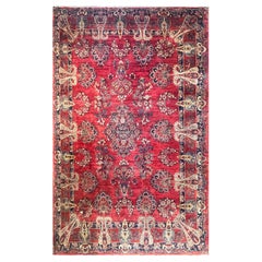 Antique Persian style Mohajeran Sarouk Carpet, 8'7" × 12'4"