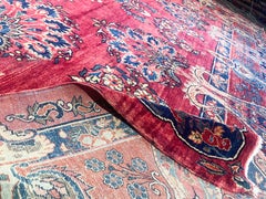 Antique Persian style Mohajeran Sarouk Carpet, 8'7" × 12'4"