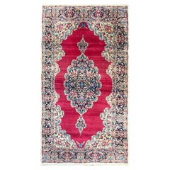 Antique Ker-man rug , c-1880, 4' x 7'2"