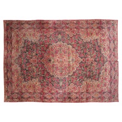 Antique Persian style Laver Carpet, 8'8" × 14'10"