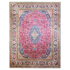 Antique Persian style Dabir Kashan Carpet, 8'4" × 11'4"