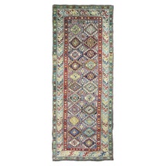 Antique Caucasian Shirvan Rug /Runner, 3'8" x 7'2"