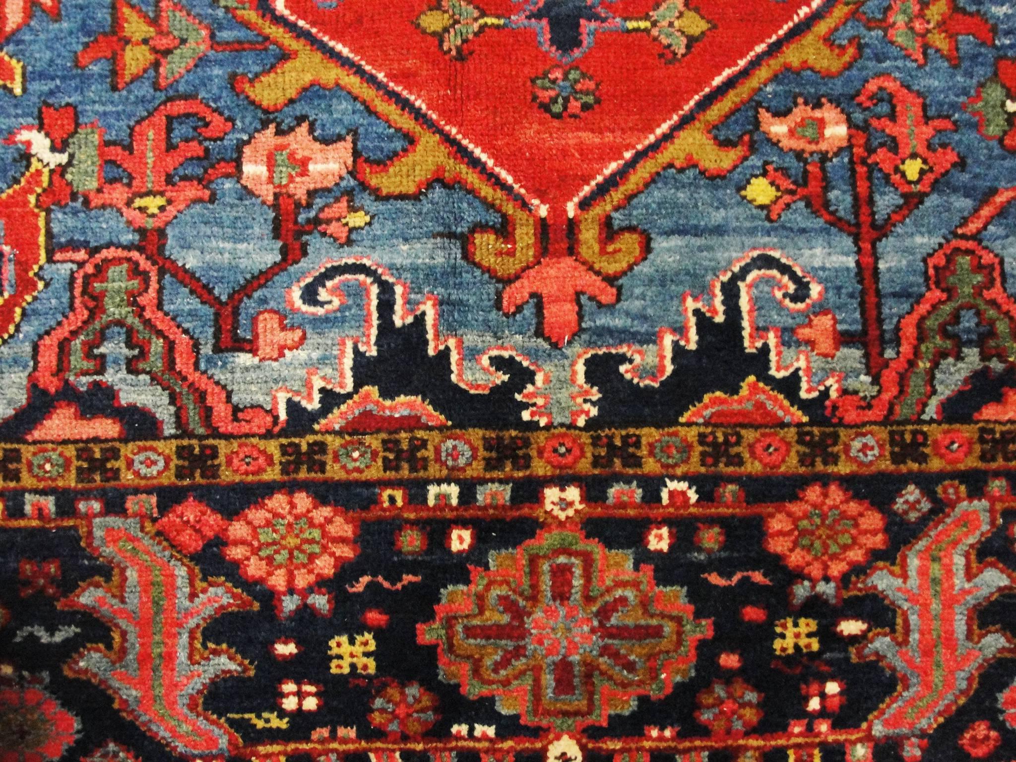 Hand-Woven Spectacular Heriz, Karaja Carpet