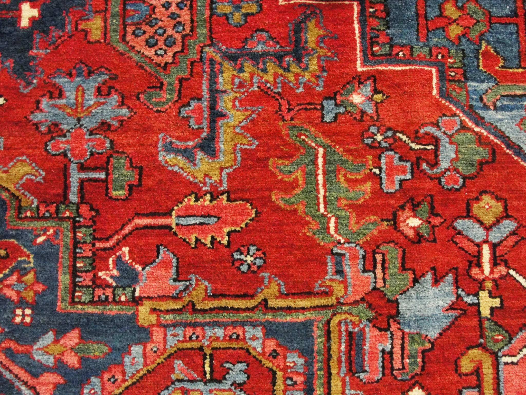 Early 20th Century Spectacular Heriz, Karaja Carpet