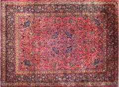 Antique Persian style Manchester Kashan Carpet, 8'9" × 12'3"