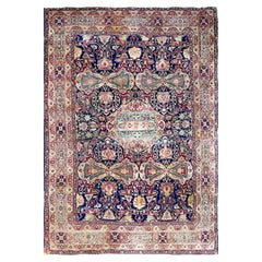 Antique Handmade carpet, 10'10" × 15'4"