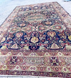 Antique Handmade carpet, 10'10" × 15'4"