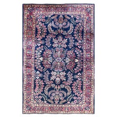 Tappeto antico fatto a mano 4'6" x 6'8"