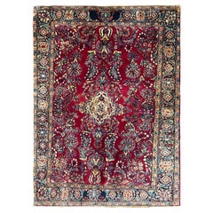 Tappeto antico fatto a mano, 3'3" x 5'