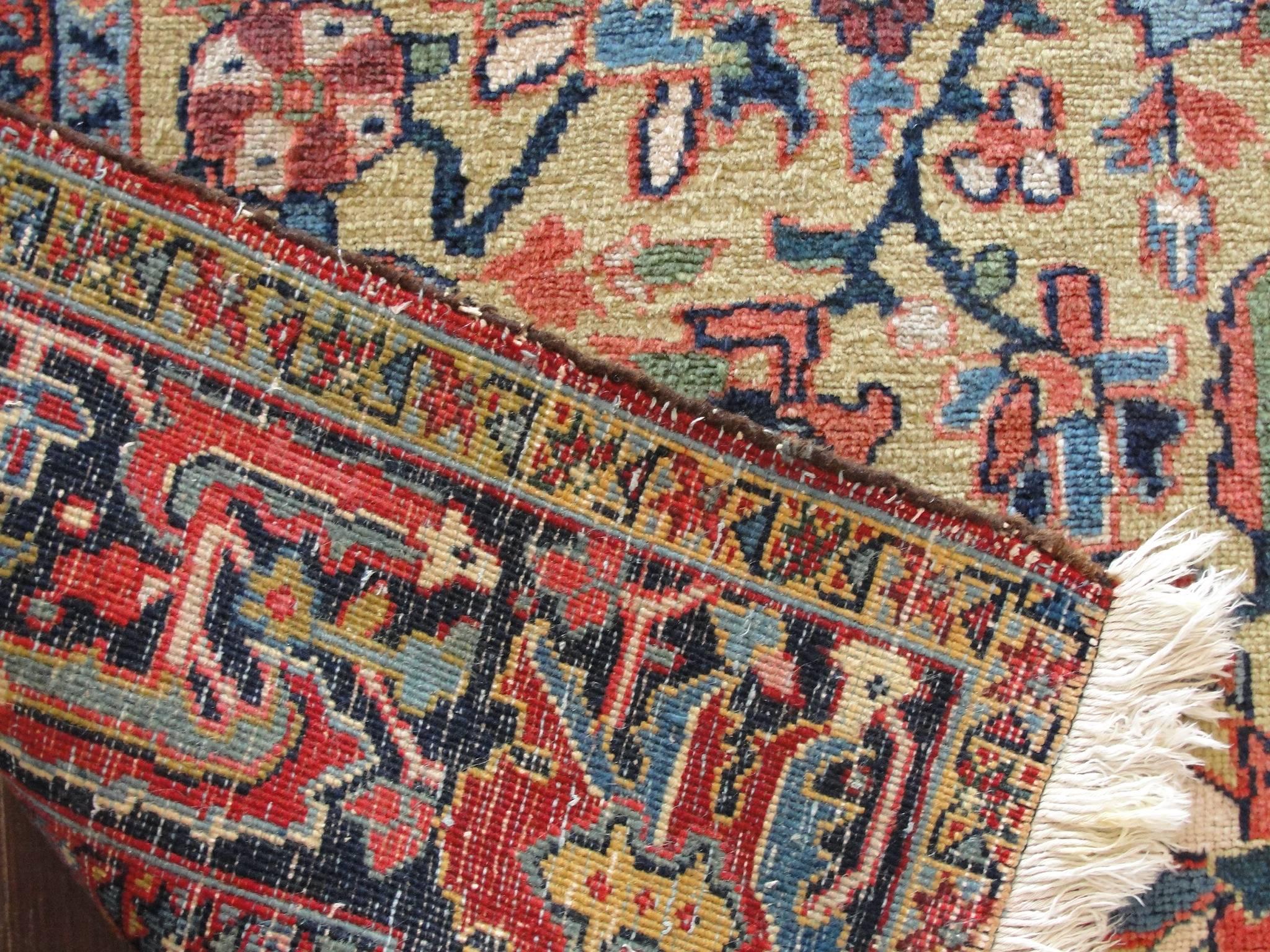 Heriz Serapi Gorgeous Antique Heriz Carpet