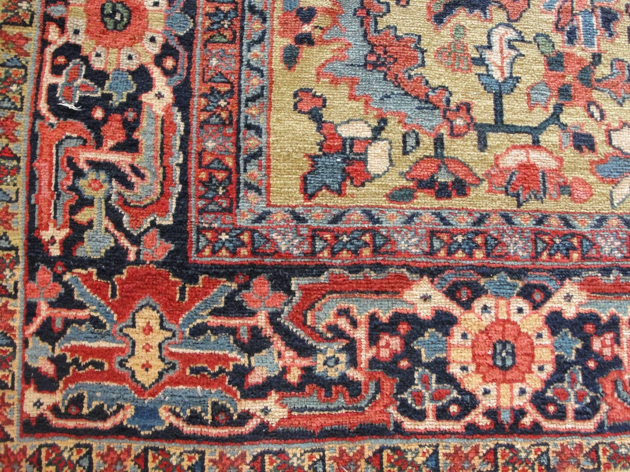 Persian Gorgeous Antique Heriz Carpet