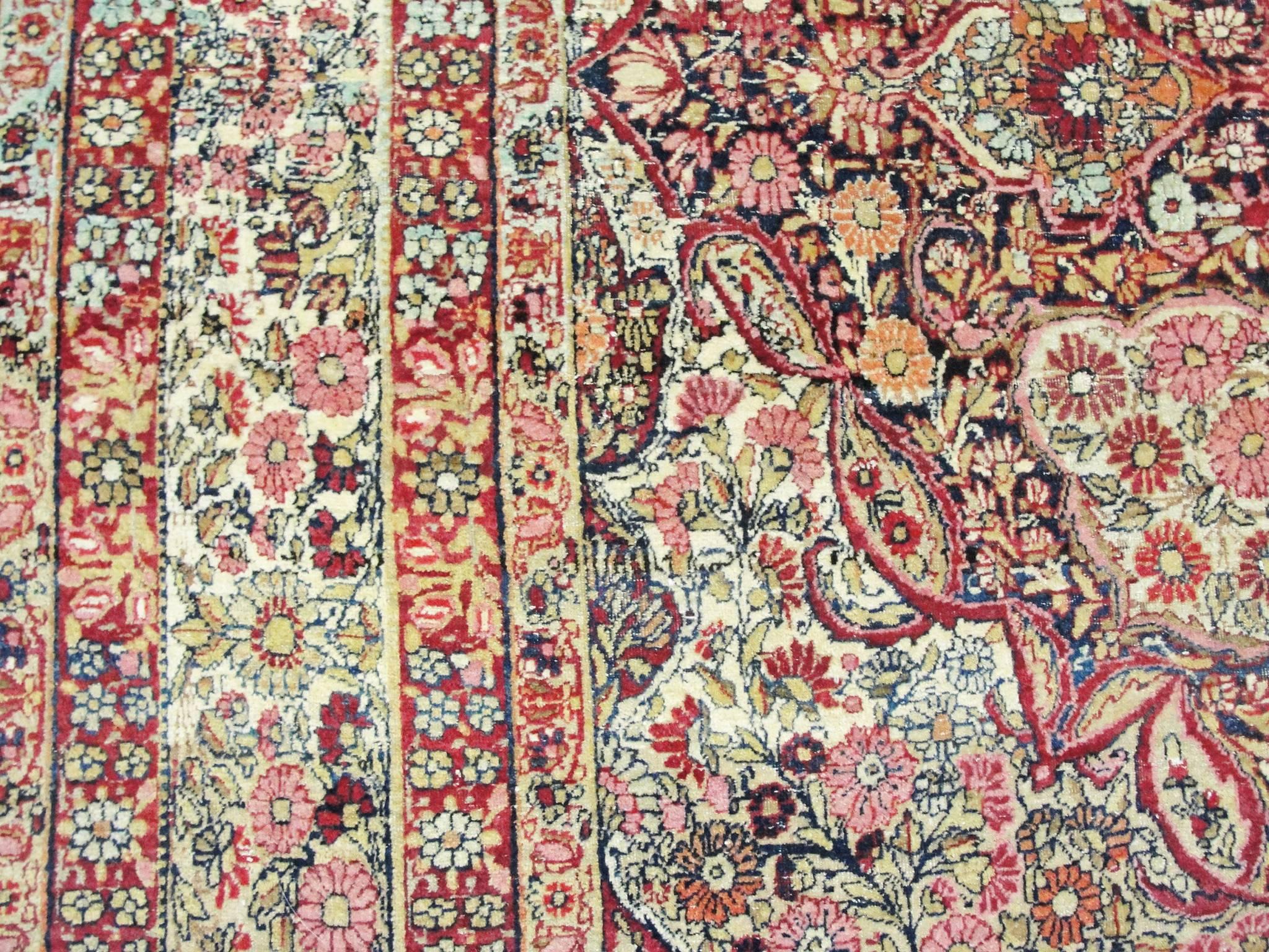 Late 19th Century  Antique Persian Kermanshah Carpet, 6'10