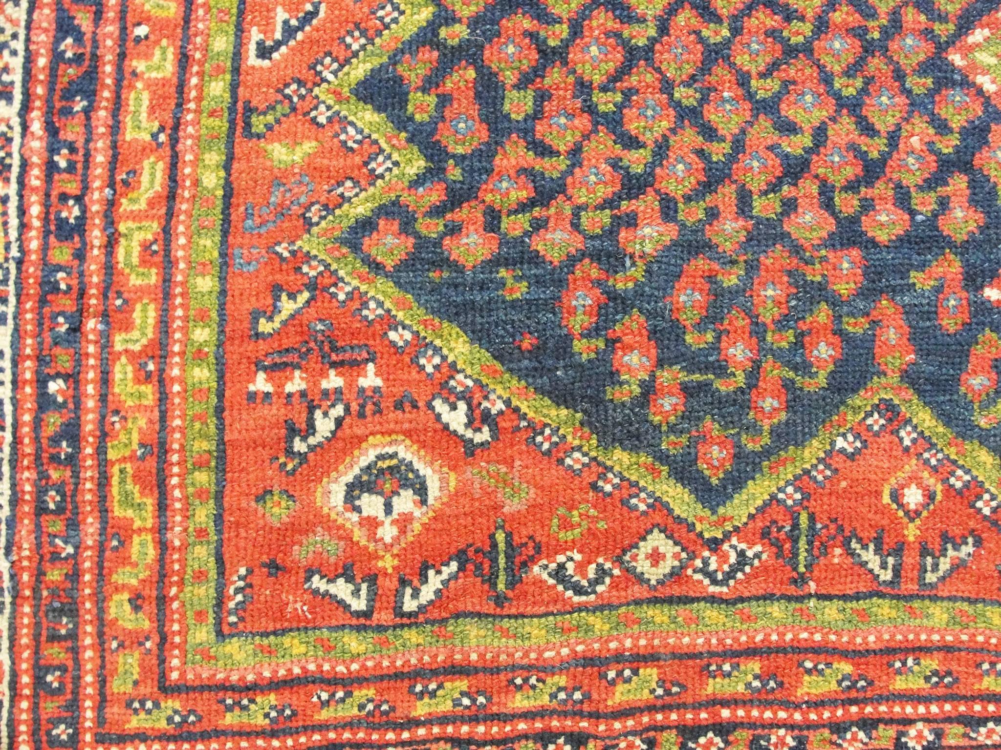  Antique Persian Malayer Gallery/ Runner/ Rug In Excellent Condition For Sale In Evanston, IL