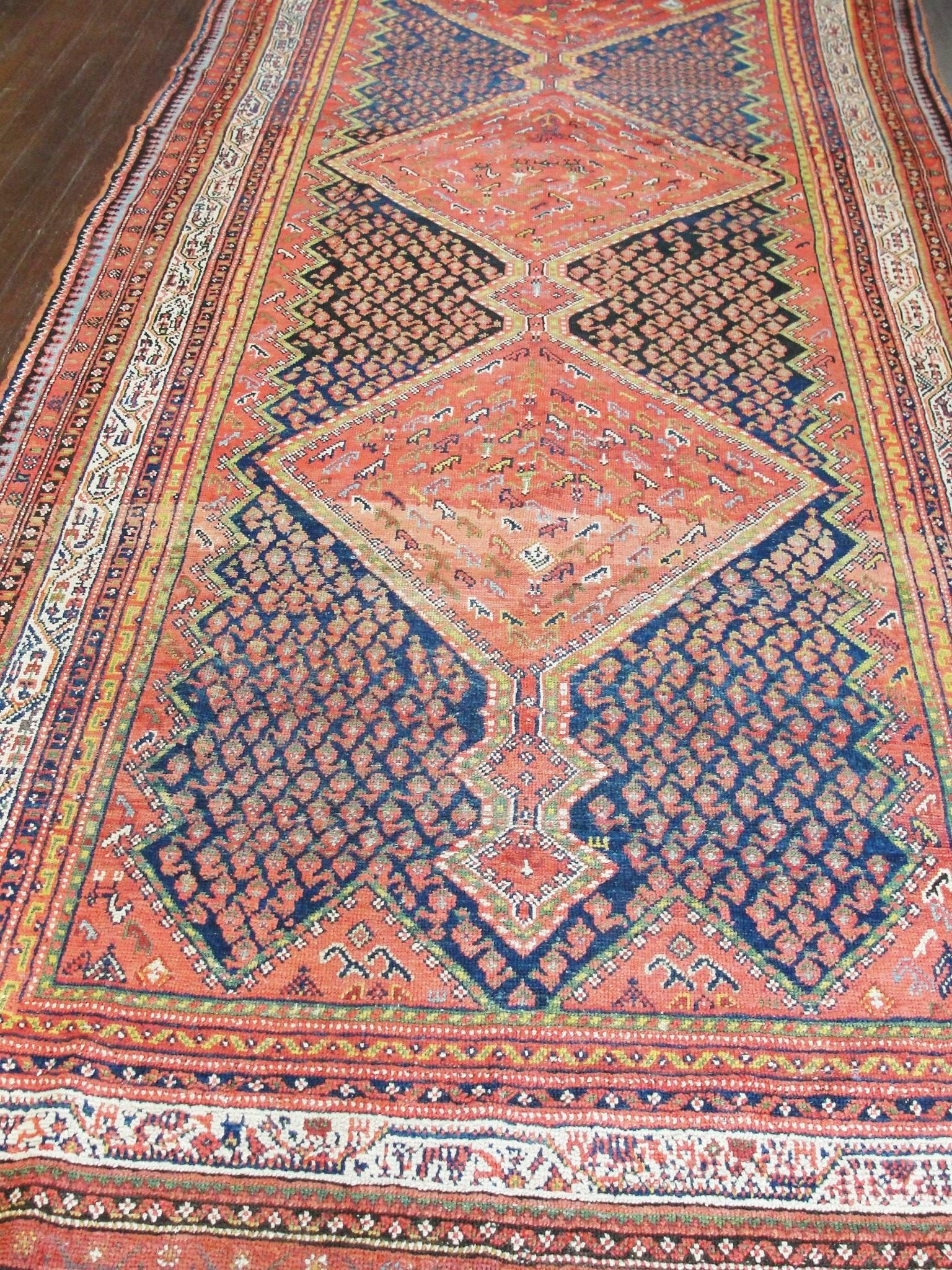  Antique Persian Malayer Gallery/ Runner/ Rug For Sale 2