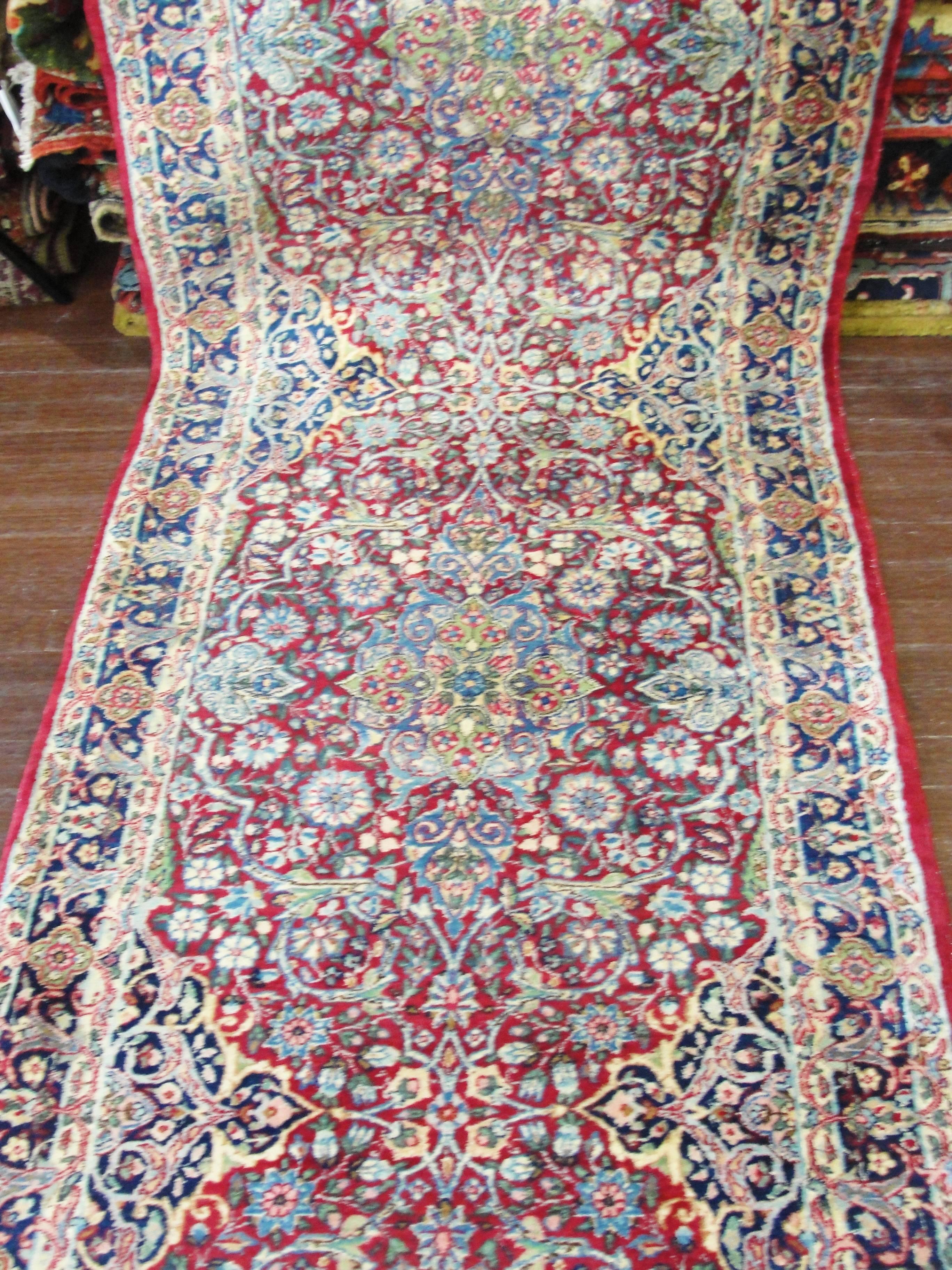 Persischer Kerman-Läufer aus Laver im Angebot 1