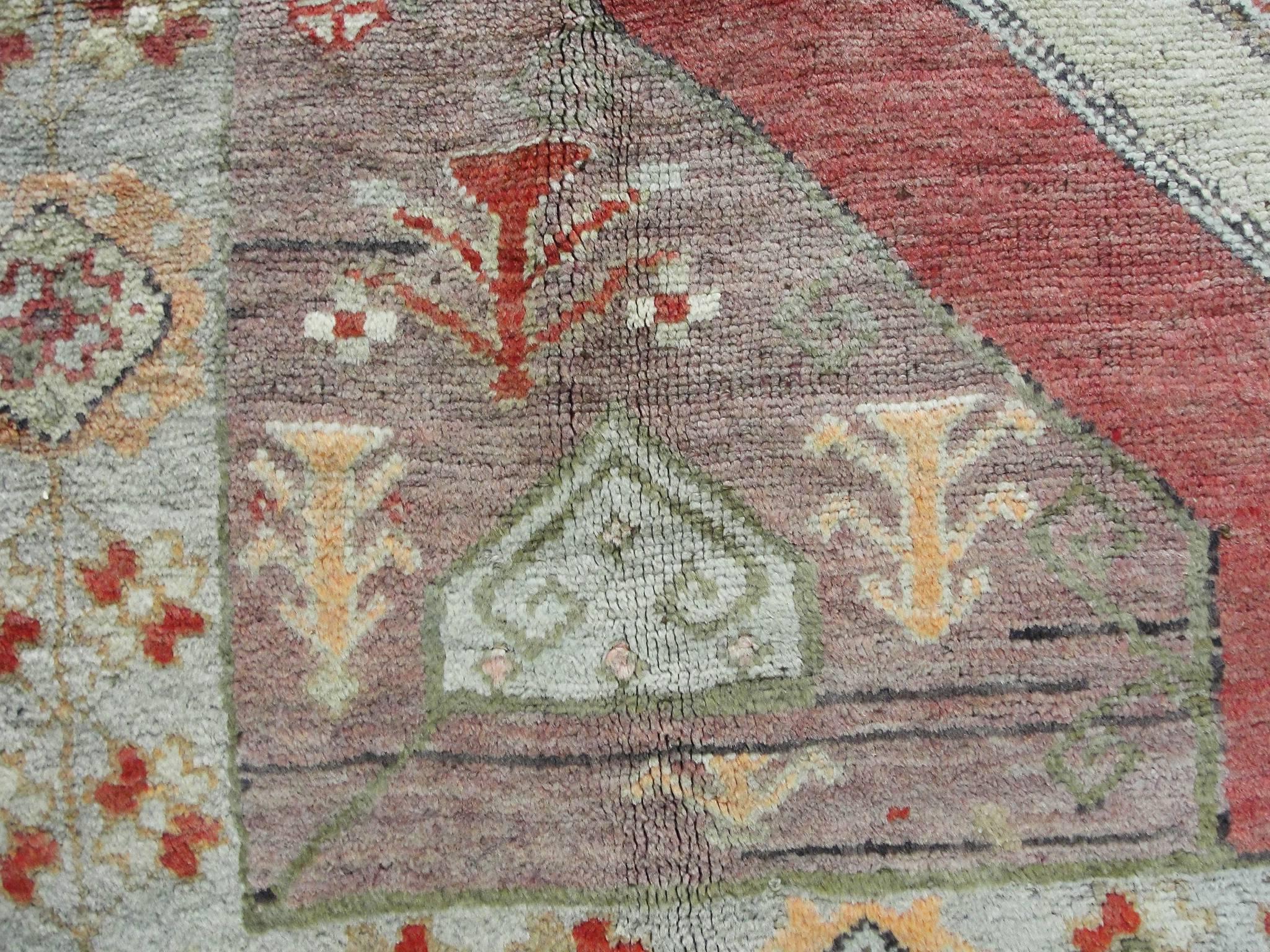 Hand-Woven  Oushak Carpet