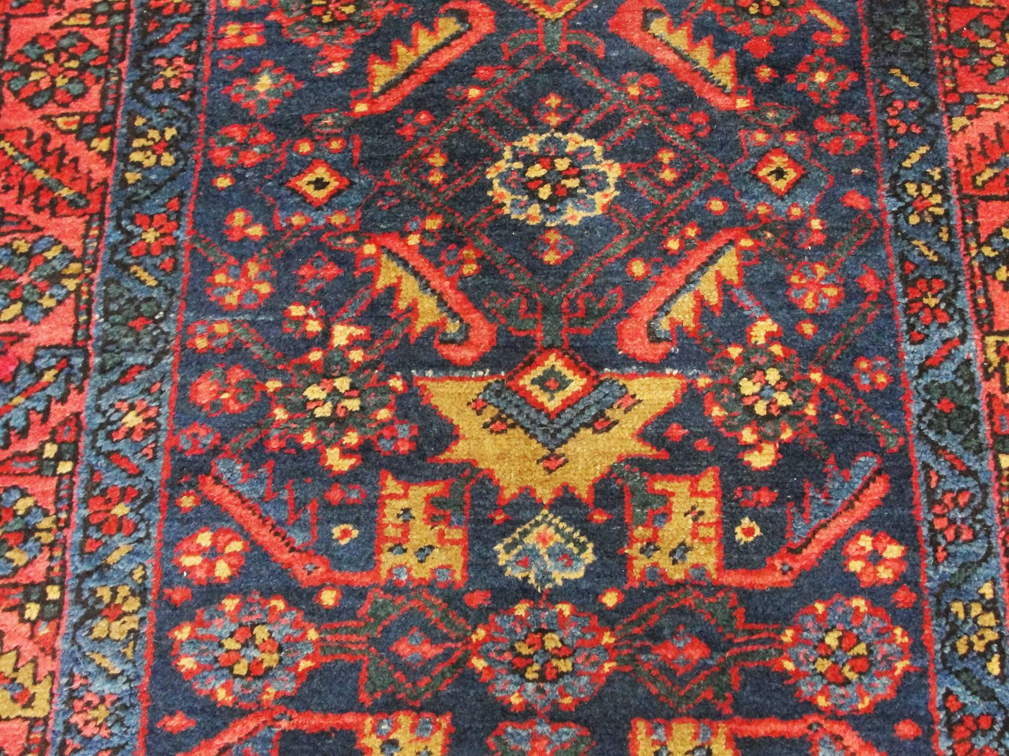 Wool Antique Persian Heriz Runner