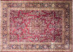 Antique Persian Manchester Kashan Carpet,  8'11" x 12'6".