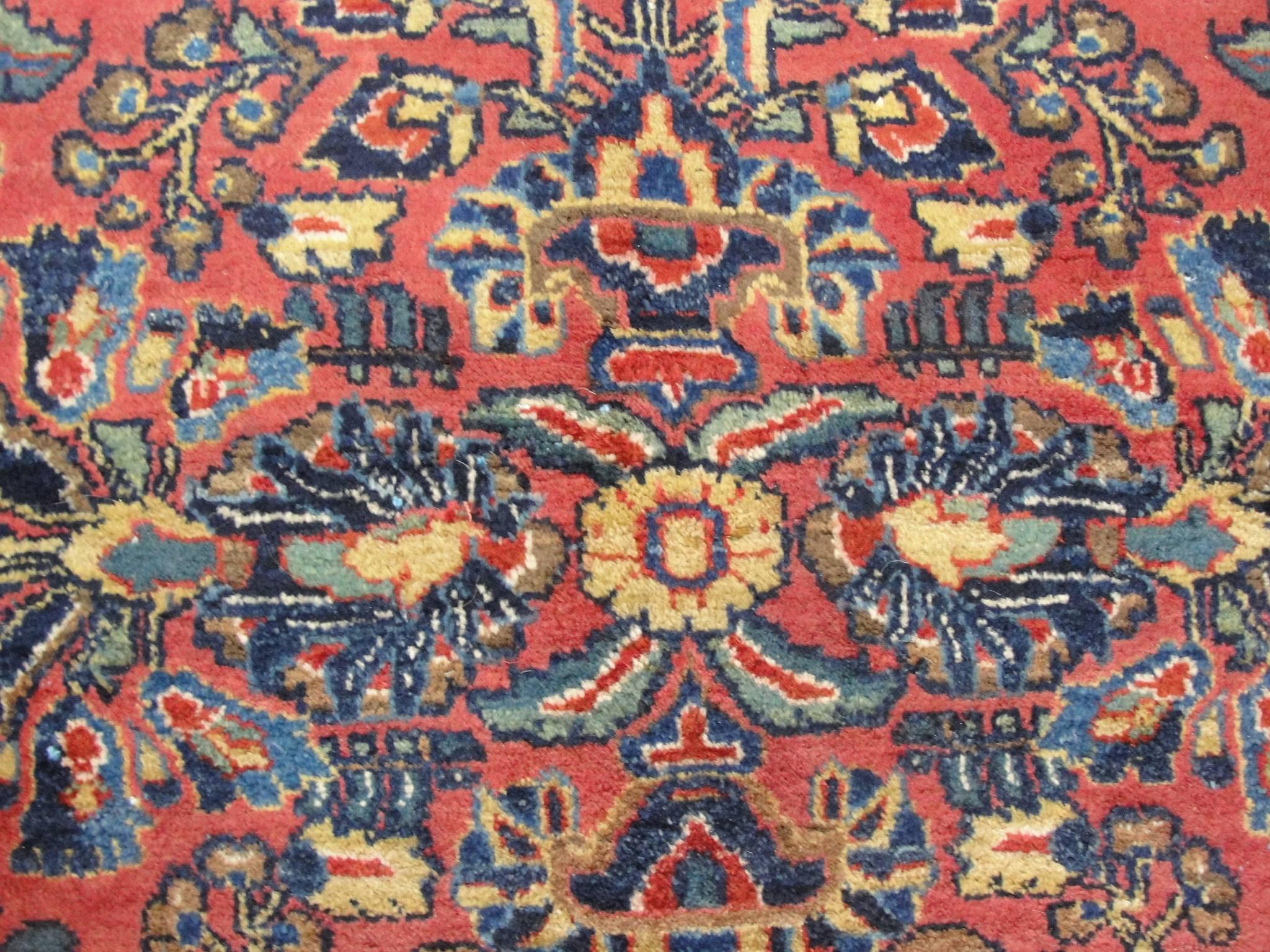 Wool Marvelous Persian Sarouk, c-1920's