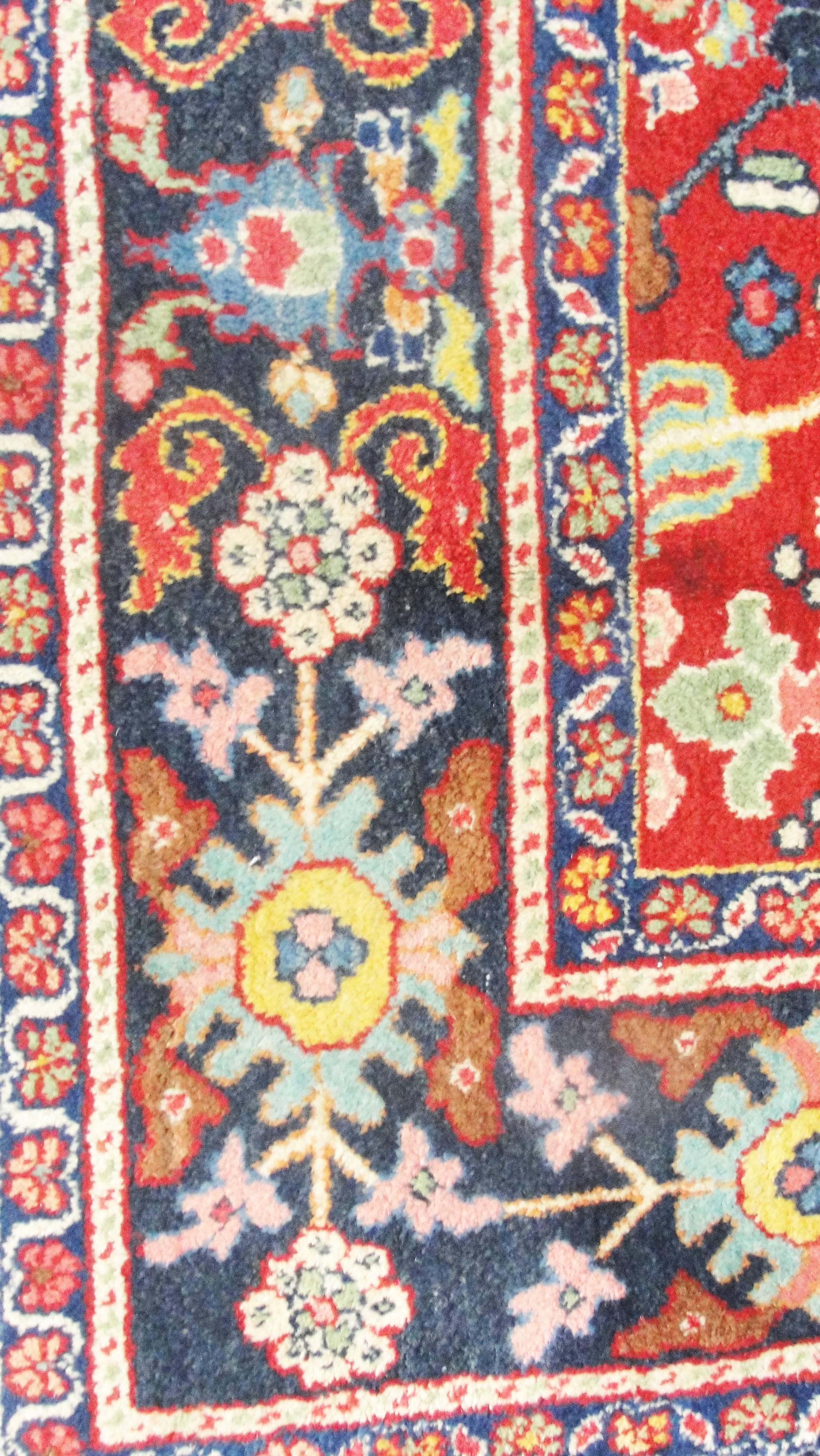 Wool Semi Antique Persian Sultanabad Rug