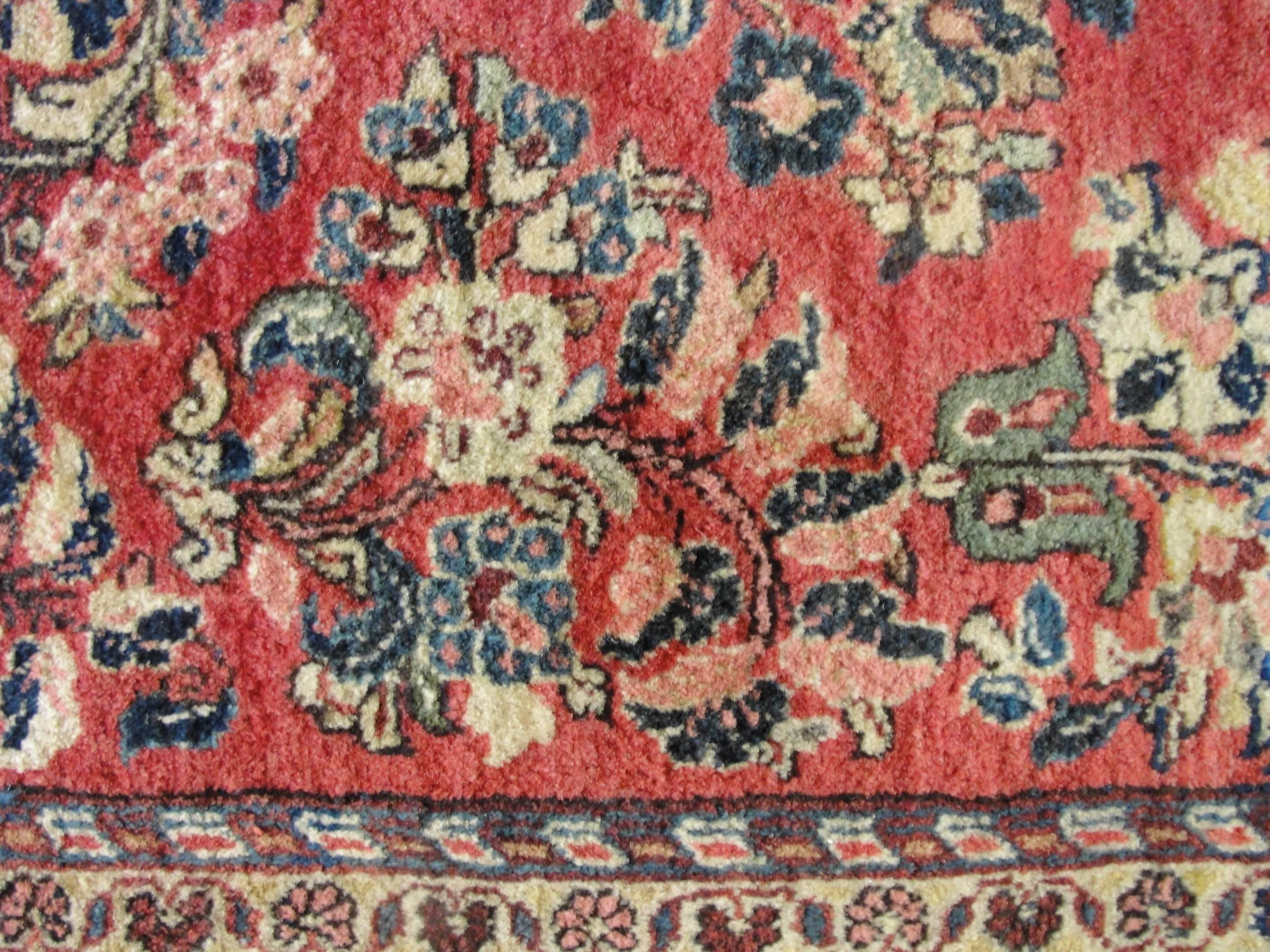 Hand-Woven  Persian Sarouk, Example Of Fine Rug