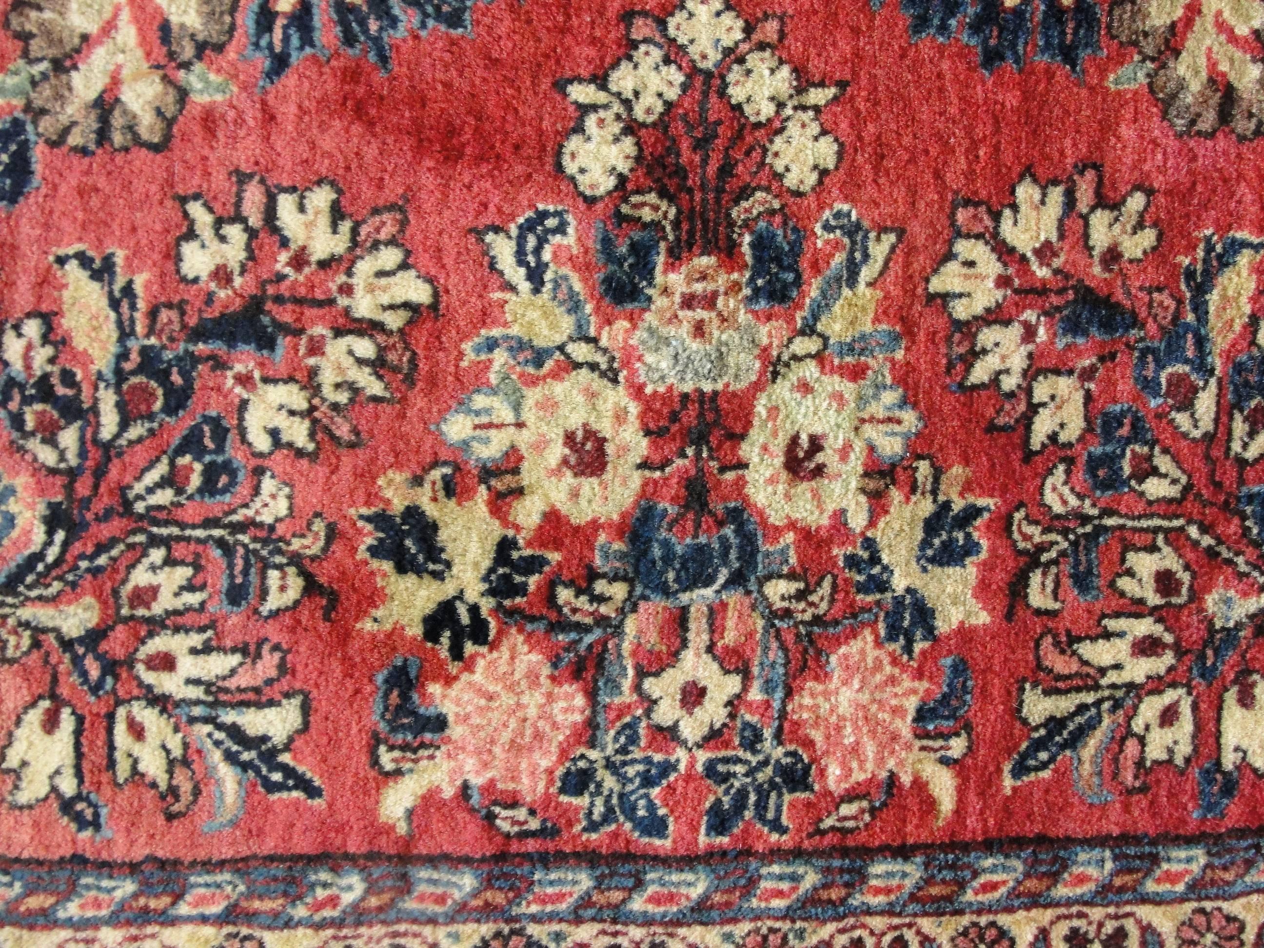 Mid-20th Century  Persian Sarouk, Example Of Fine Rug