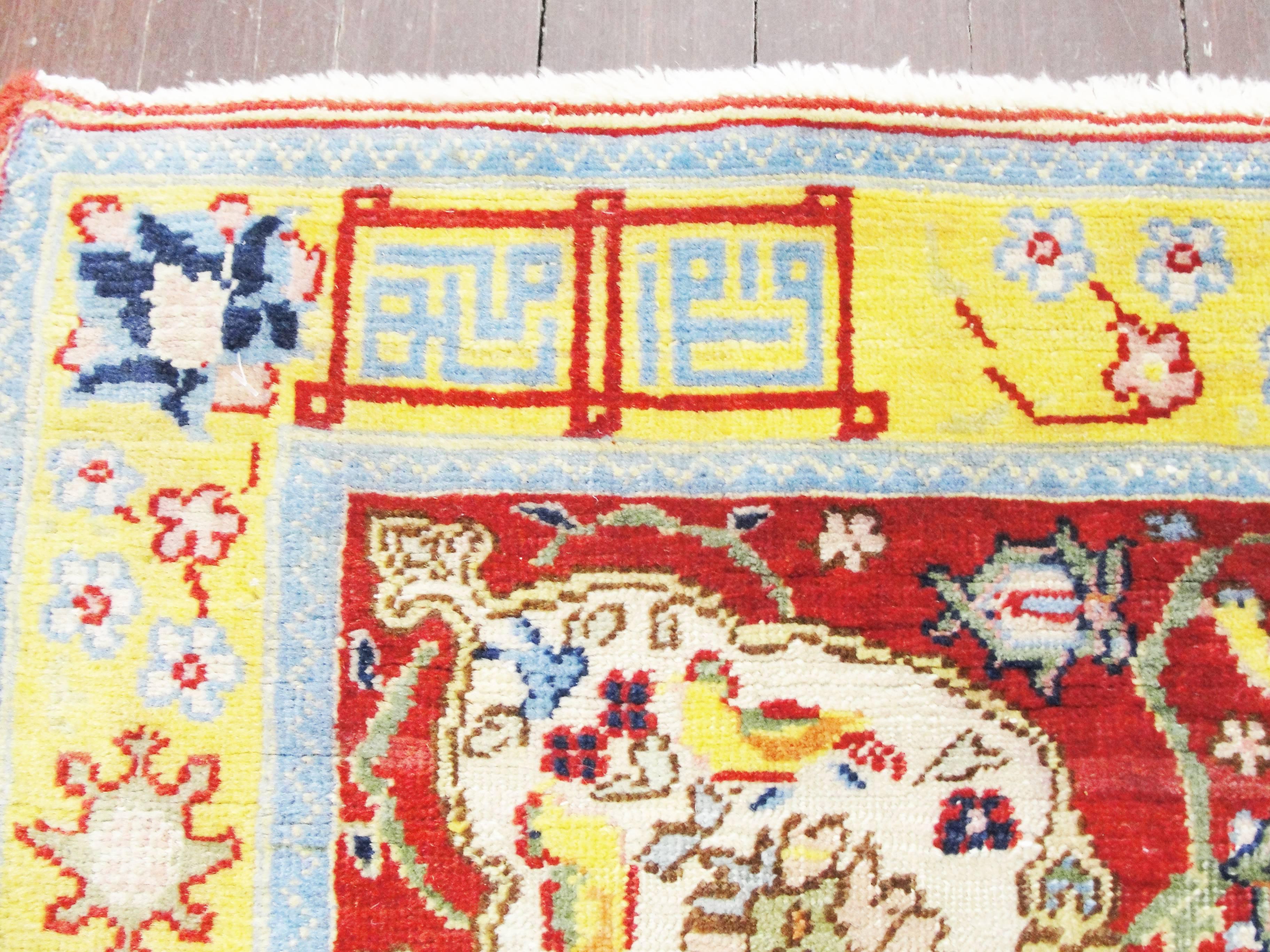 Antiker türkischer Hereke-Teppich  6'6