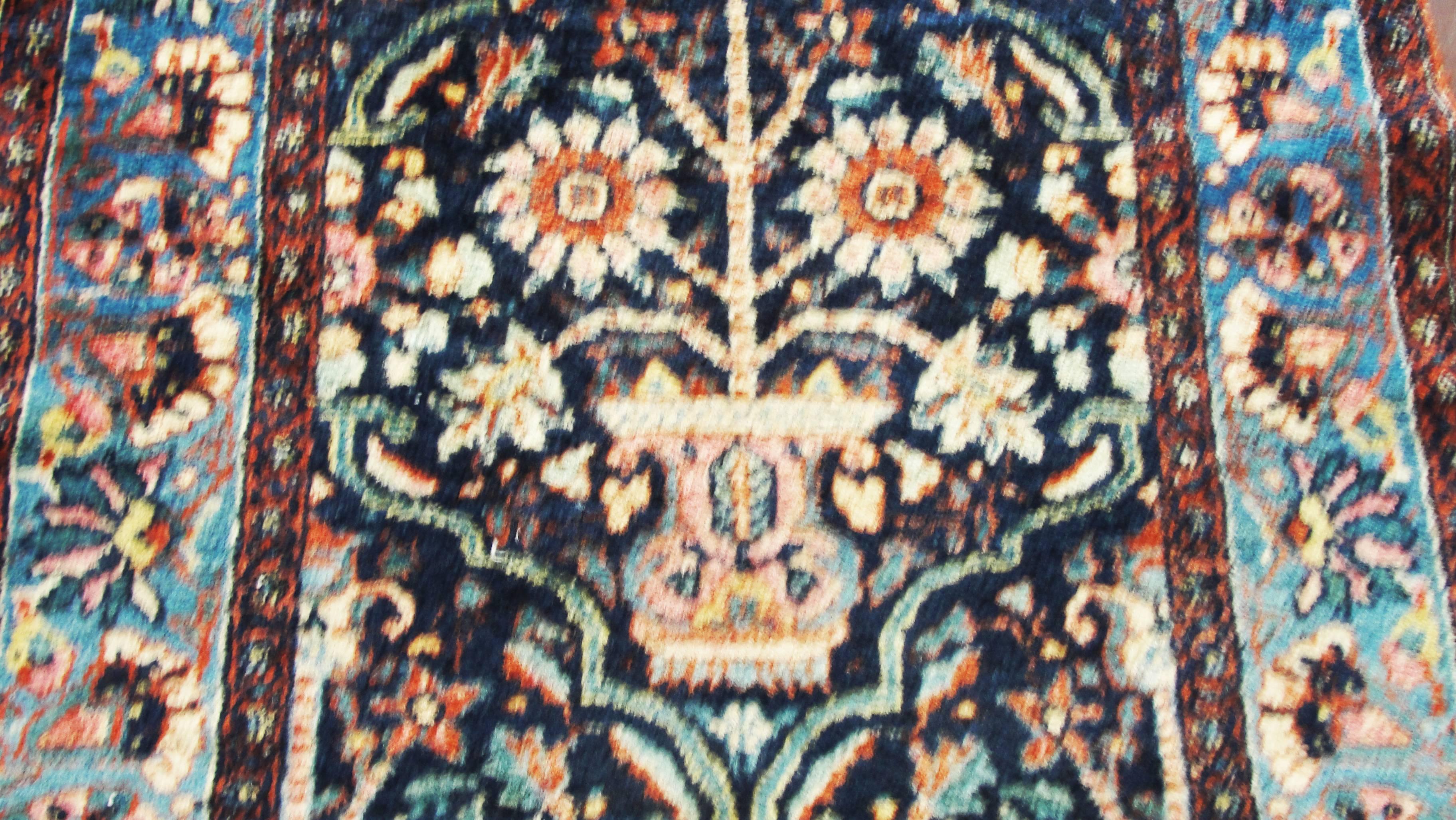 Hand-Woven Antique Persian Lilihan Rug For Sale