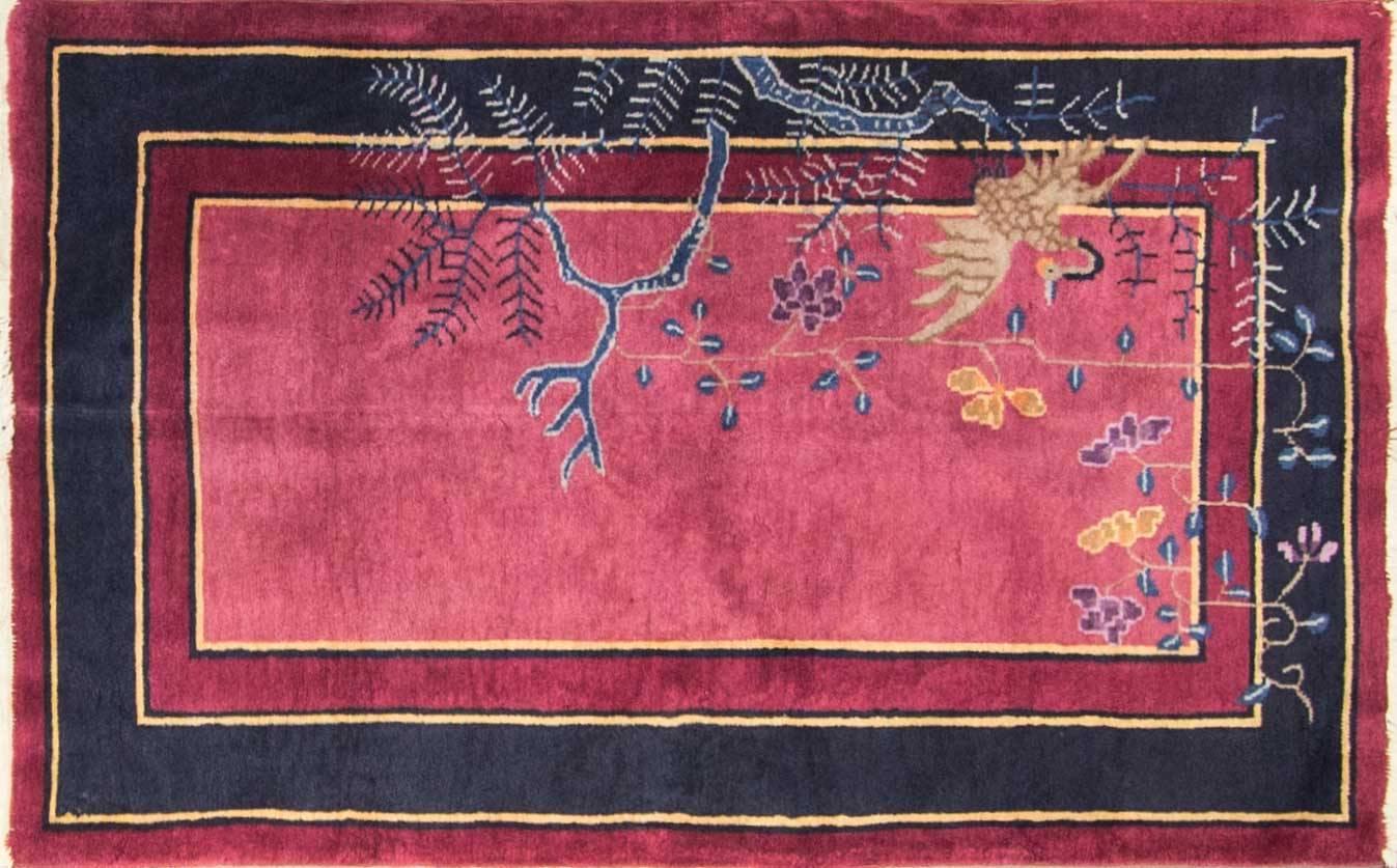 The Antique Chinese rugs as opposed to most of the antique rug productions were woven almost exclusively for internal consumption. Since they were mostly sheltered from European and western influences, this offers us the reason why these carpets