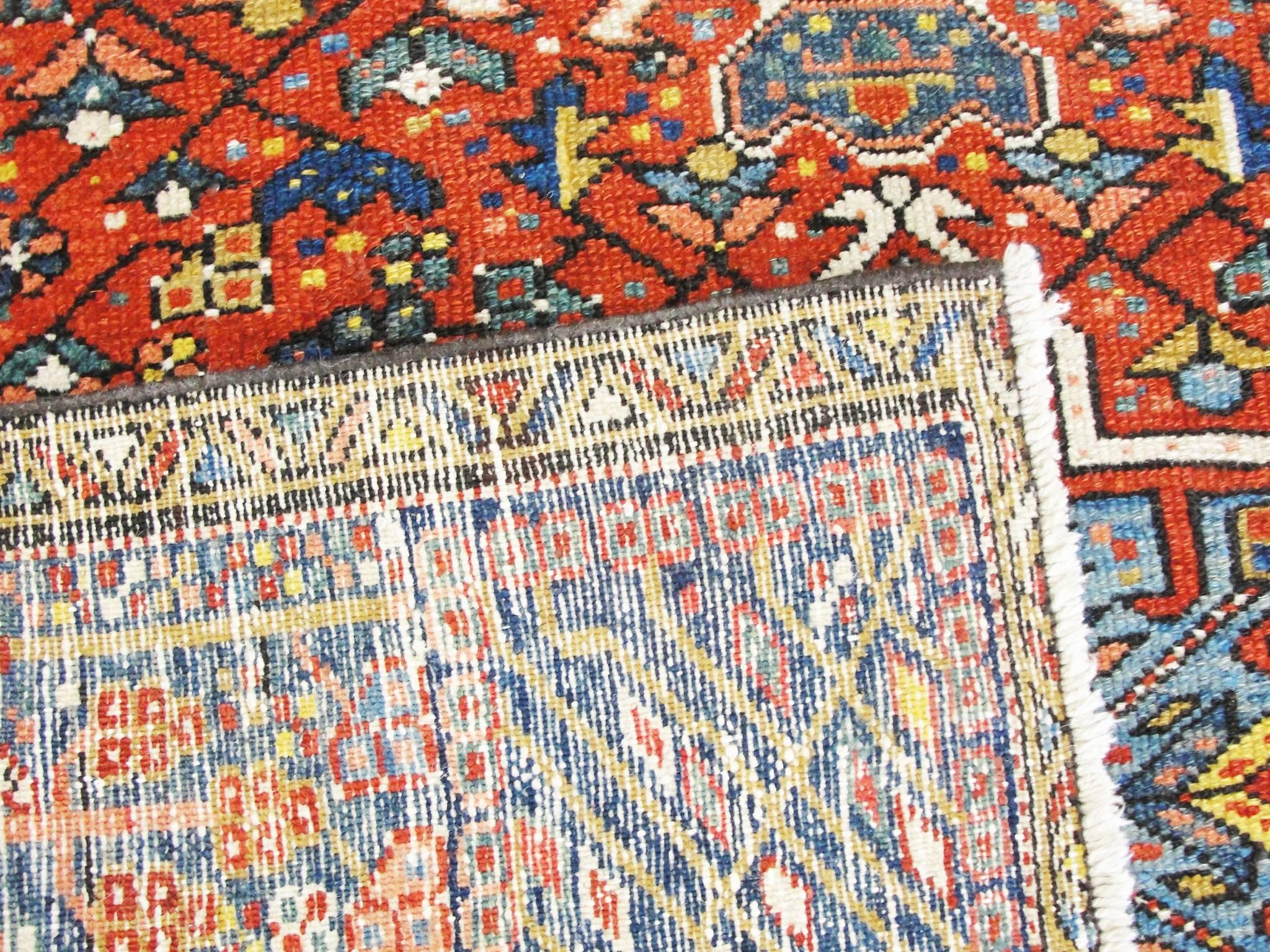 Heriz Serapi Antique Persian Karajah Rug