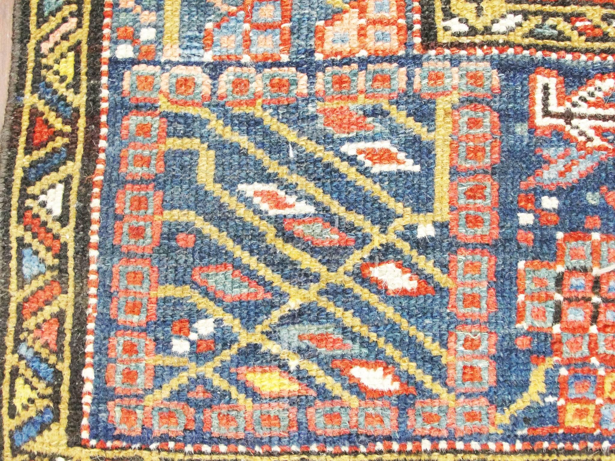 Hand-Woven Antique Persian Karajah Rug