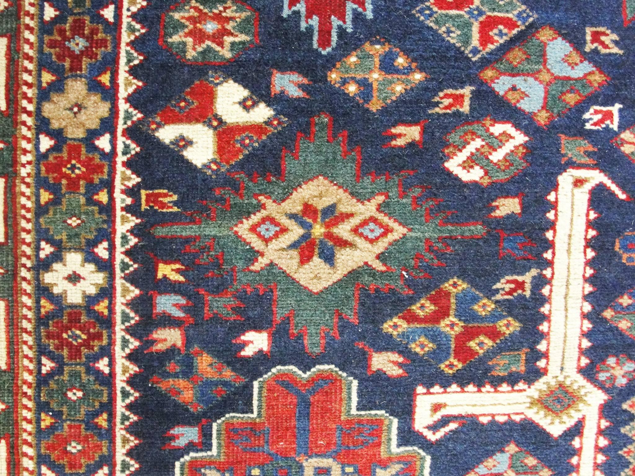 Kazak Antique Caucasian Kuba Rug