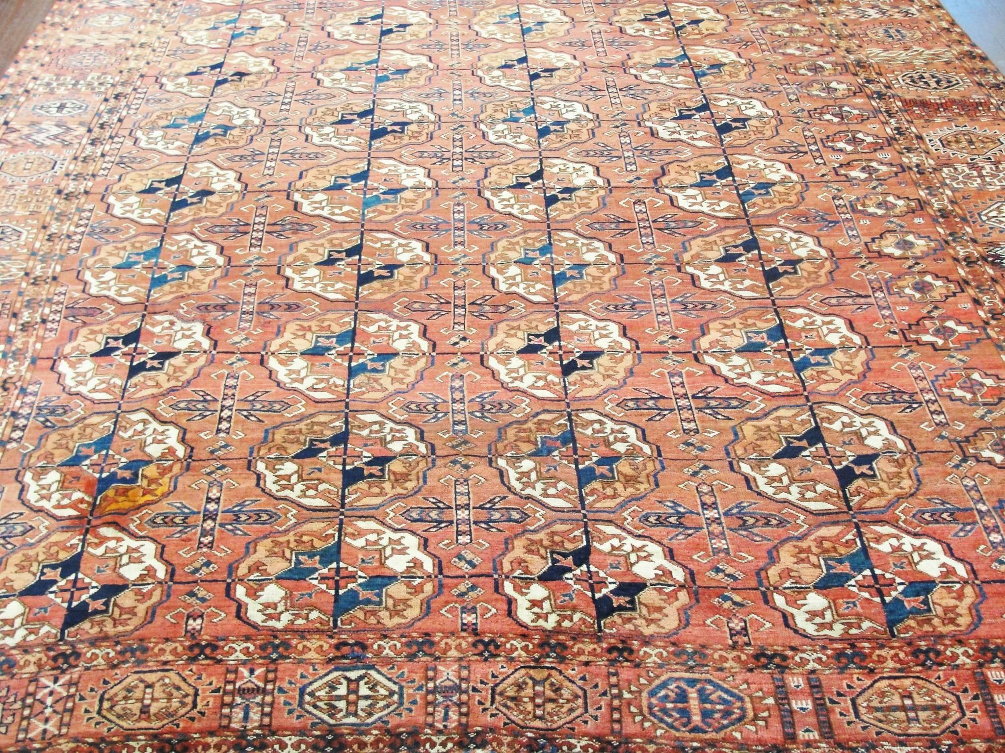 Wool Most Unusual Turkoman Main Carpet