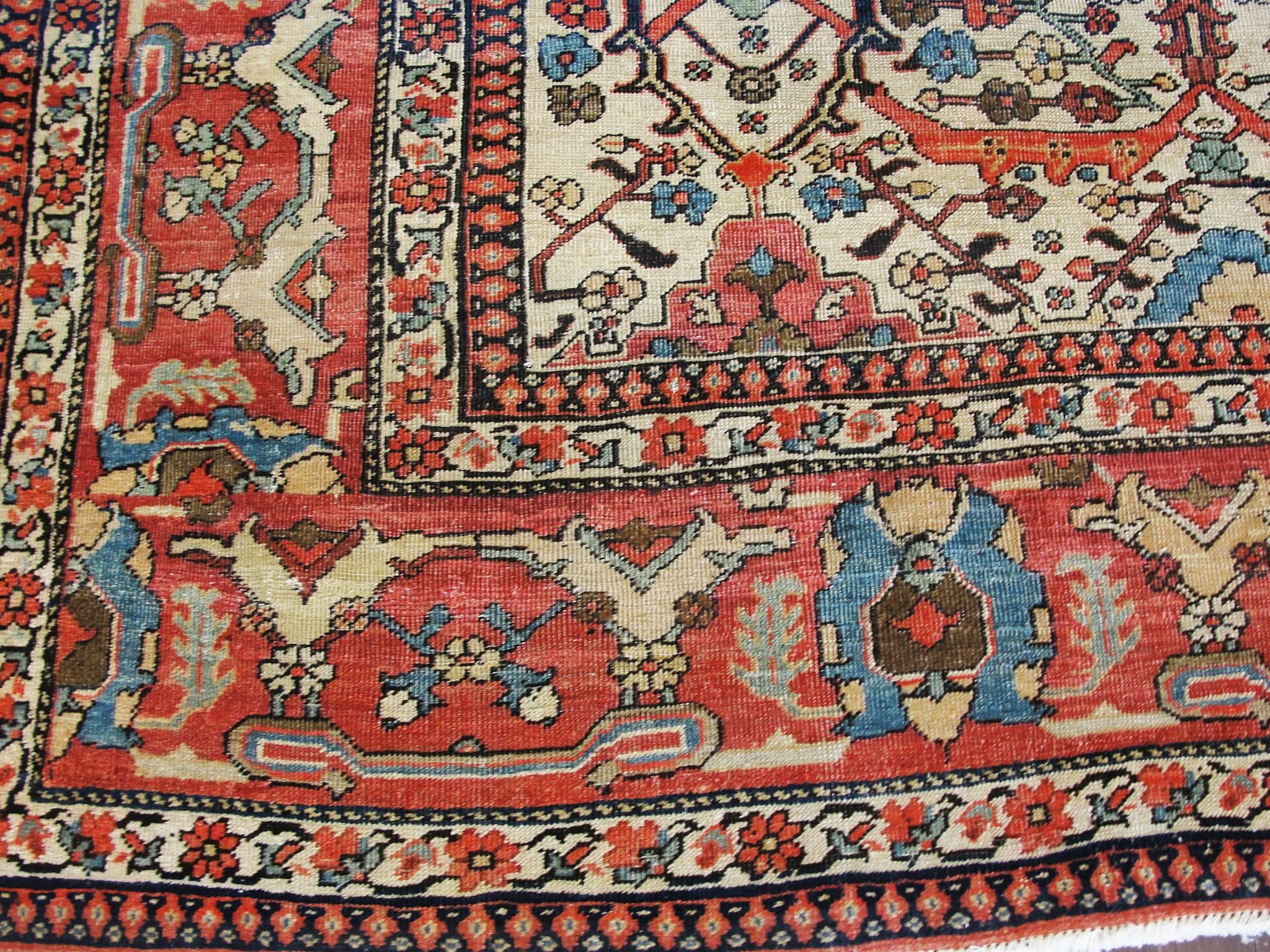 Antiker persischer Feraghan Sarouk-Teppich, 1,82 m x 3,05 m (Persisch) im Angebot