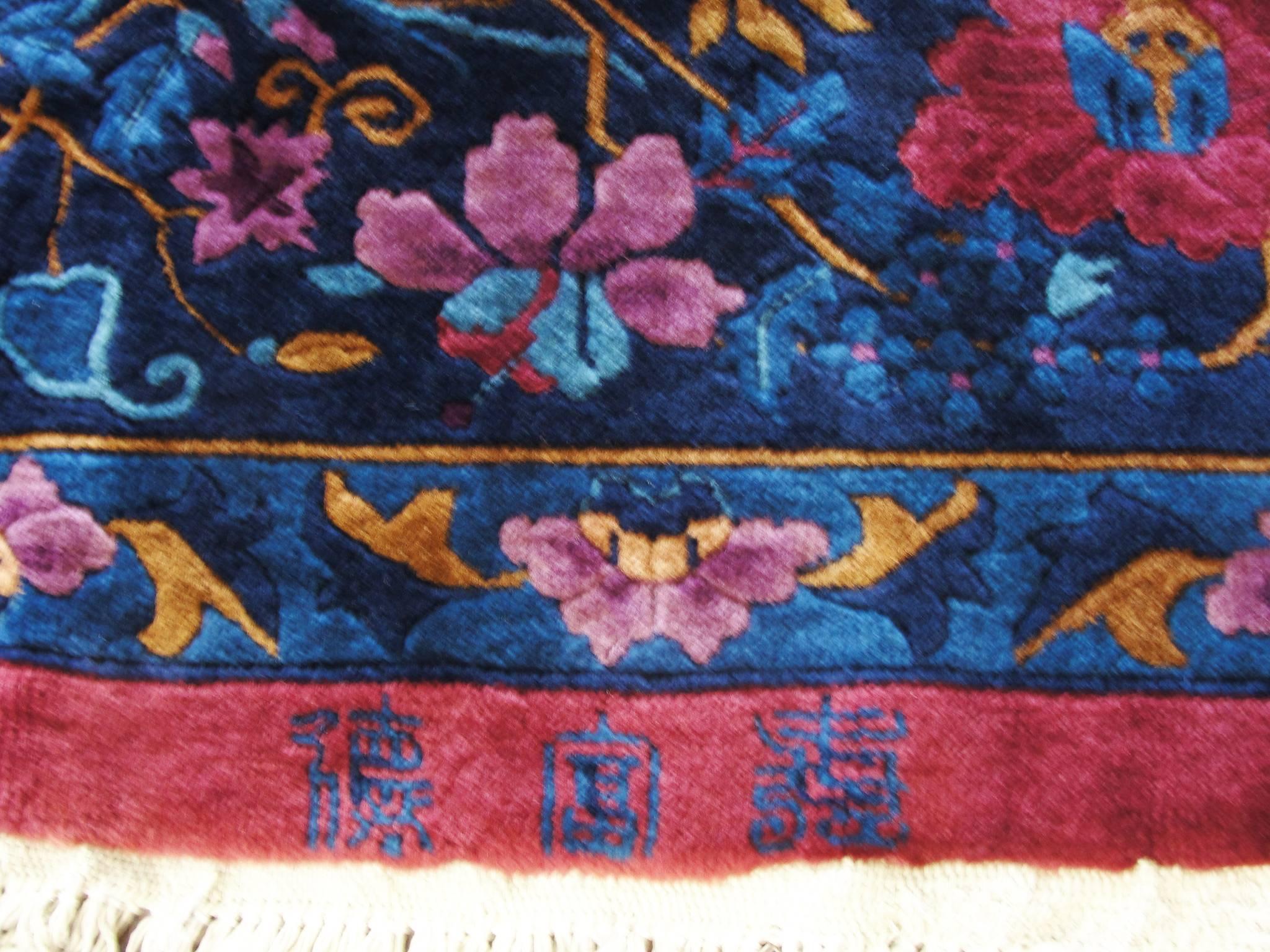 Chinese Manchester Wool Art Deco Carpet