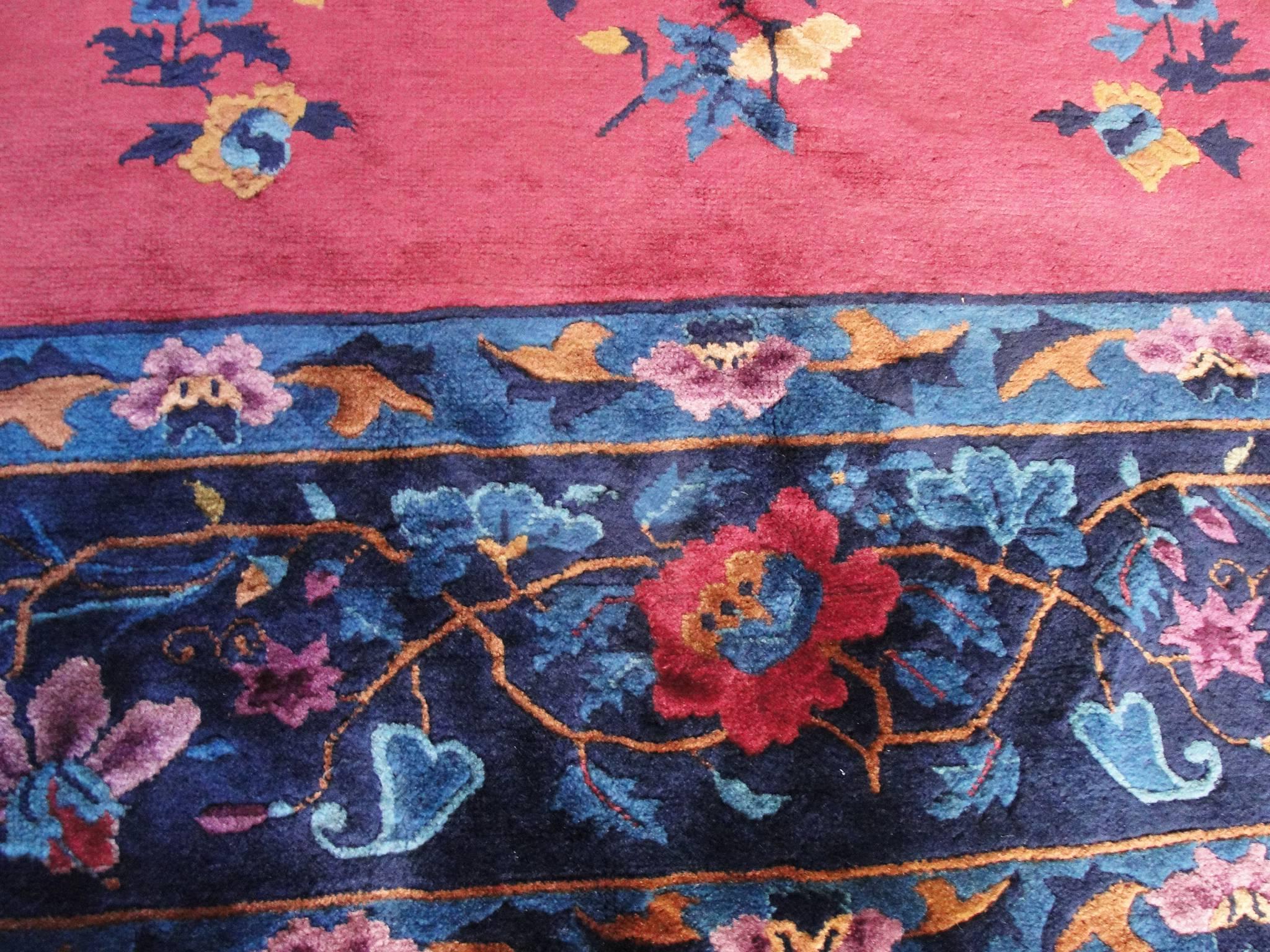 Manchester Wool Art Deco Carpet In Excellent Condition In Evanston, IL