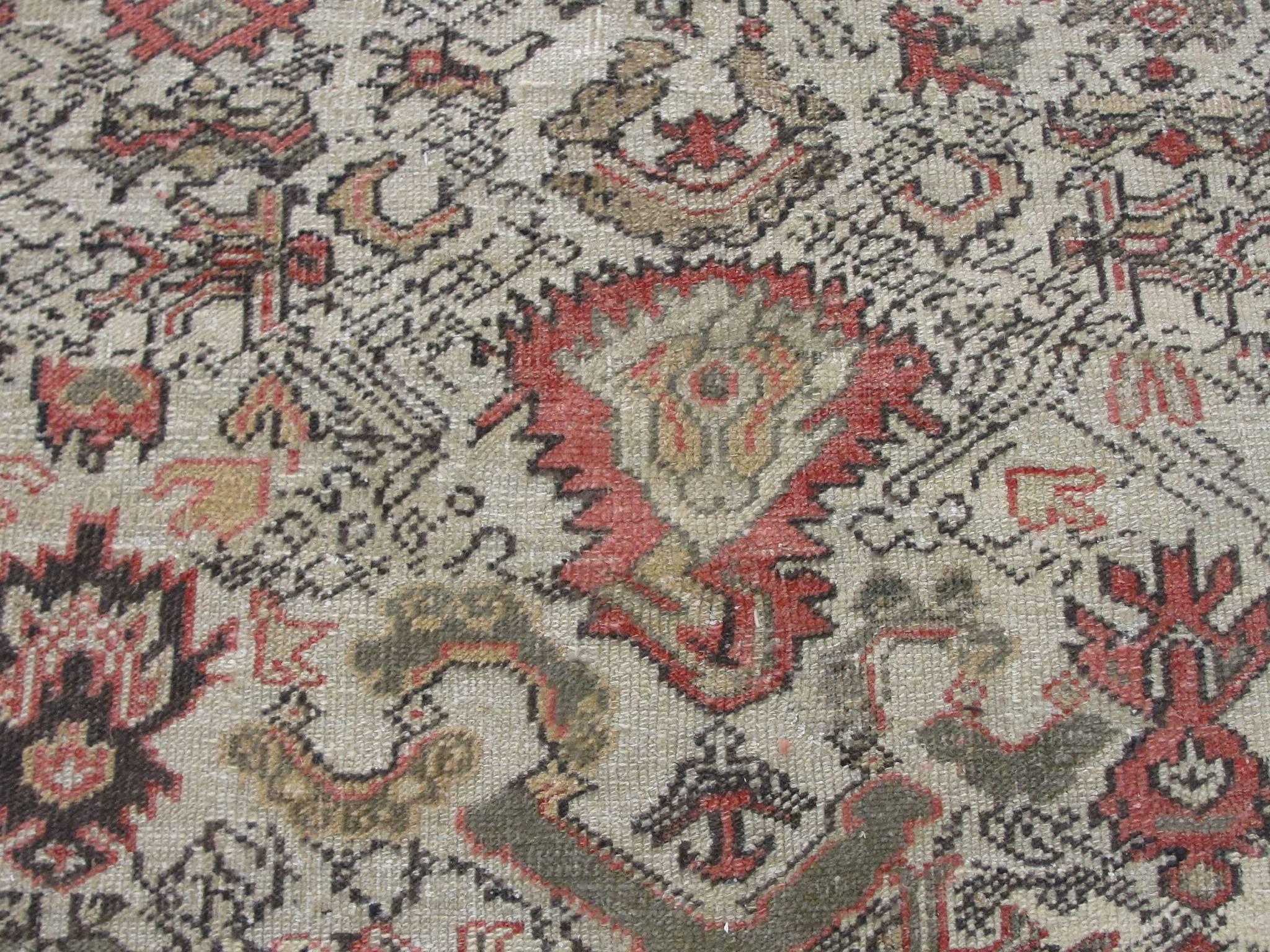 Hand-Knotted Unusual Antique Northwest Persian Carpet