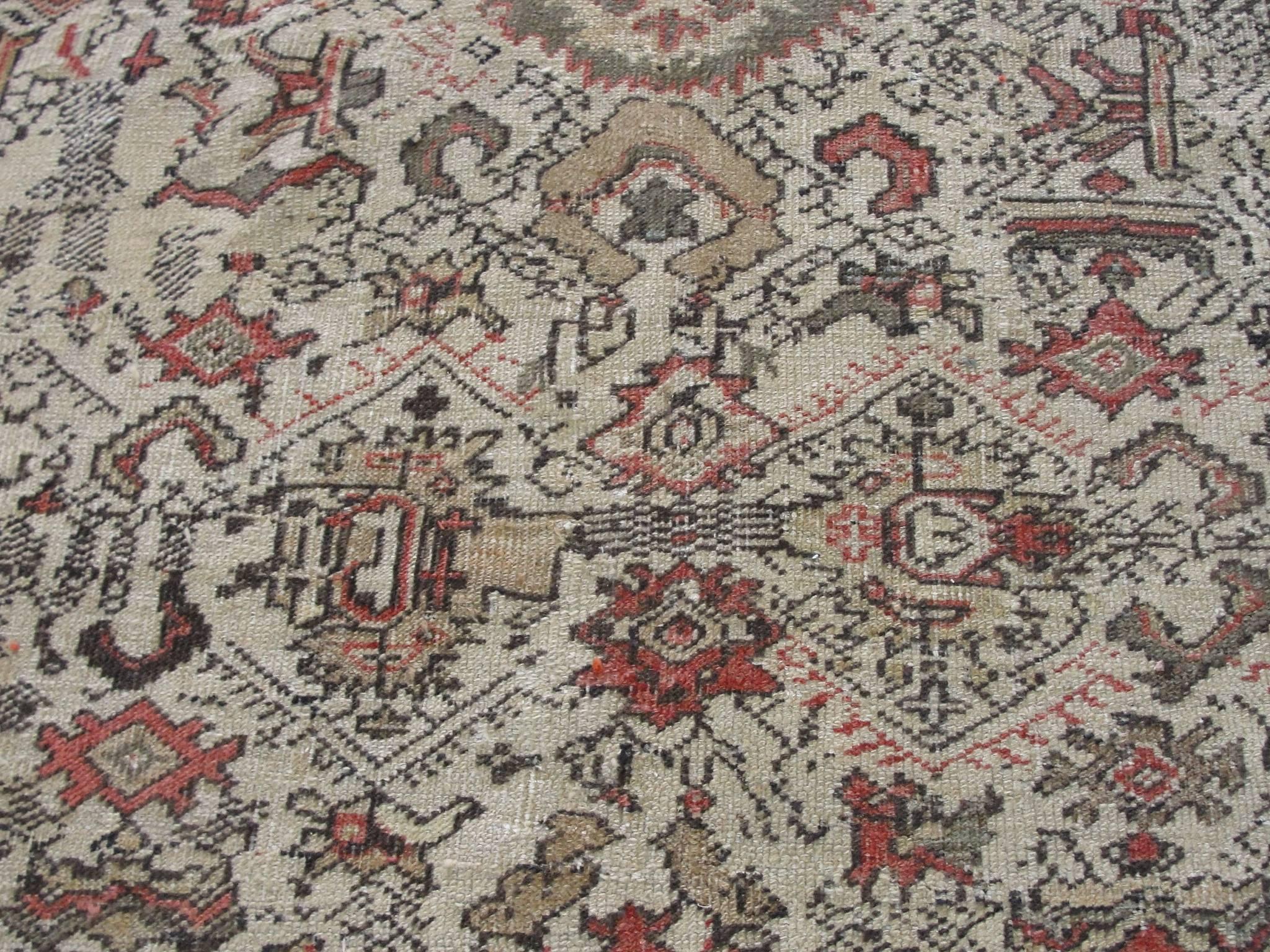 19th Century Unusual Antique Northwest Persian Carpet
