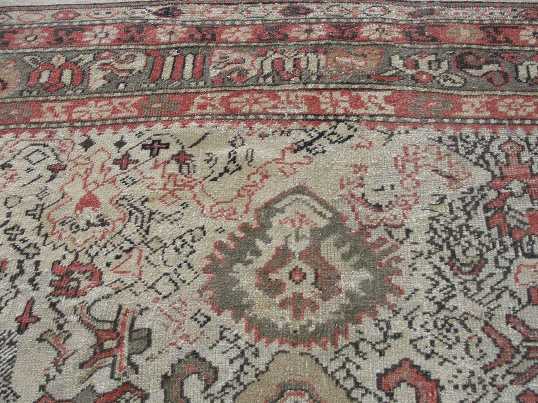 Wool Unusual Antique Northwest Persian Carpet