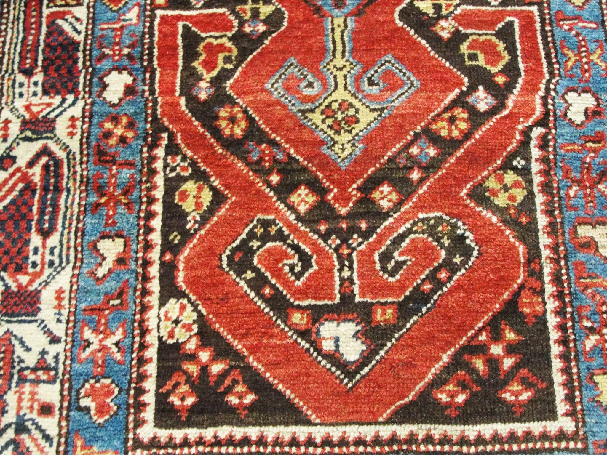 Astonishing Northwest Persian Runner In Excellent Condition For Sale In Evanston, IL