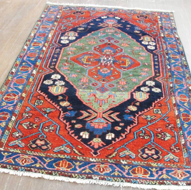 Unusual Persian Bakhtiari Rug For Sale at 1stdibs