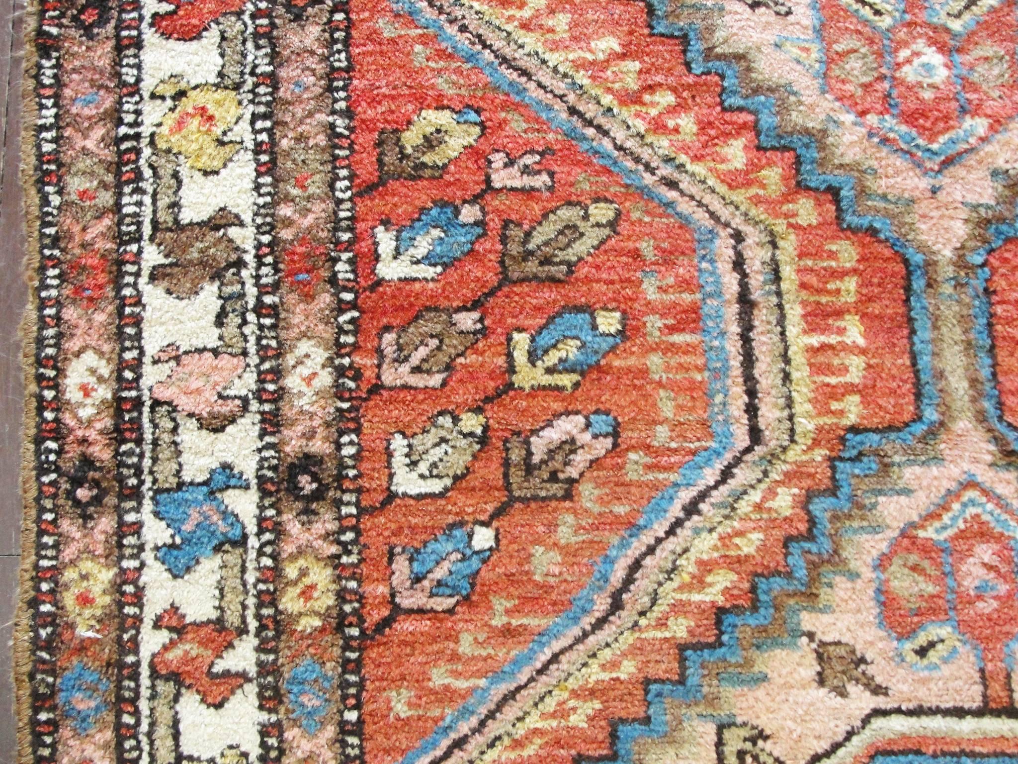Hand-Knotted Incredible Antique Kurdish Runner